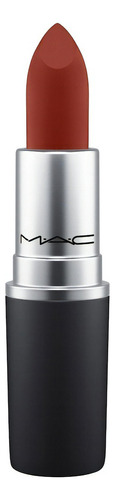 Labial Maquillaje Mac Matte Powder Kiss Lipstick 3g Color Shocking revelation