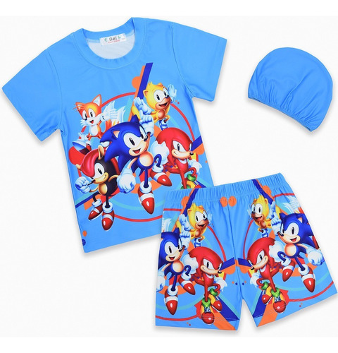 Conjunto De Bañador Infantil Sonic El Erizo