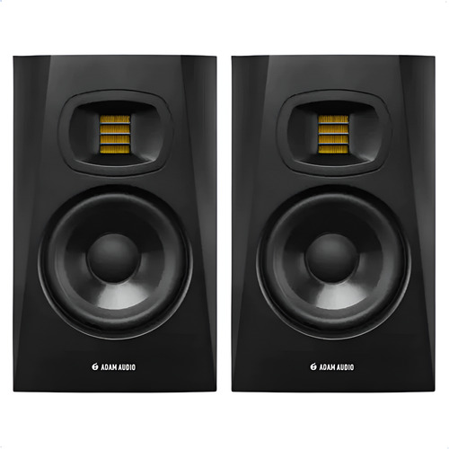 Par De Monitores Adam Audio T5v + Par De Cabos 3,05m
