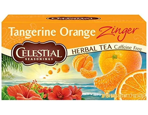 Celestial Seasonings Tangerine Orange 20 Tea Bags