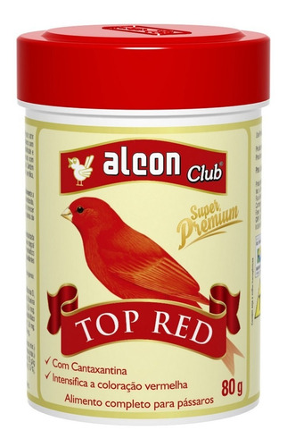 Top Red Com Cantaxantina Para Pássaros,aves 80g Alcon Club