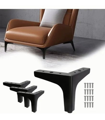 Patas De Muebles Elevadores De Cama Sofá Apilables 4 Pz 13cm