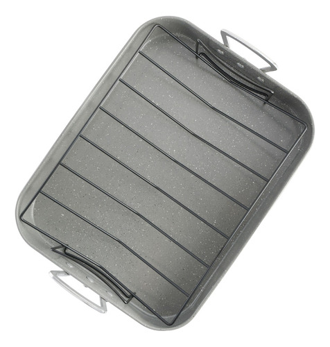 Fuente C/ Mango-rejilla Para Asar Acero Carbono Gibson Home