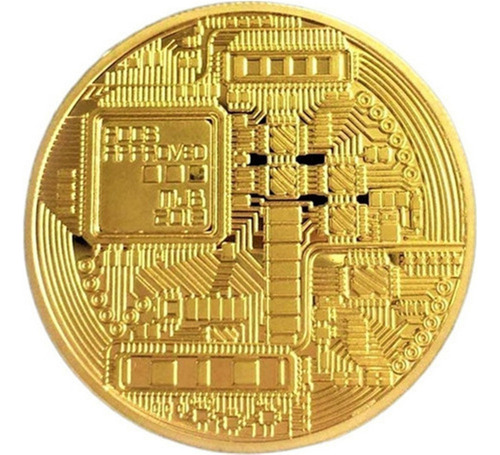 10 Monedas Bitcoin Btc Onza 40mm Criptomoneda Con Capsul