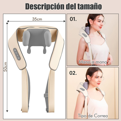 Masajeador Cuello Espalda Hombro Cintura Electrico Con Calor