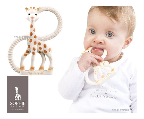 Jirafa Sofia Mordillo Caucho Pure Bebe + Vaso Antigoteo Orig