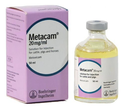 Metacam Meloxicam Inj 50ml / 20mg Inflamações