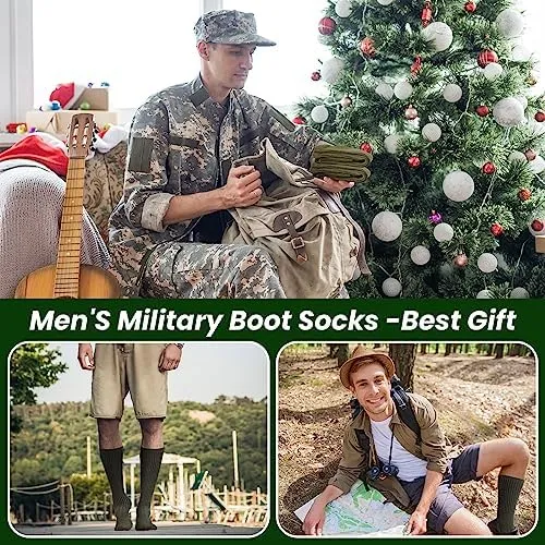 Hercicy 10 Pares De Calcetines Para Botas Militares Para De