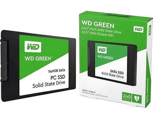 Interno Sdd 240gb Western Digital 2.5 Pc Notebook Ps4 Verde