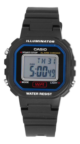 Relógio Infantil Casio Digital Illuminator La-20Wh-1Cdf Cor Preto