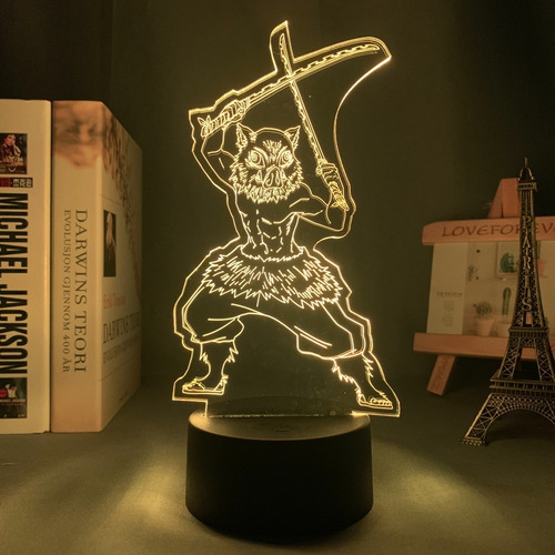 Demon Slayer Hashibira Inosuke 3d Night Light Colorful Light
