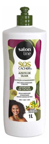 Ativador De Cachos Salon Line S.o.s Vegano Azeite Oliva 1l