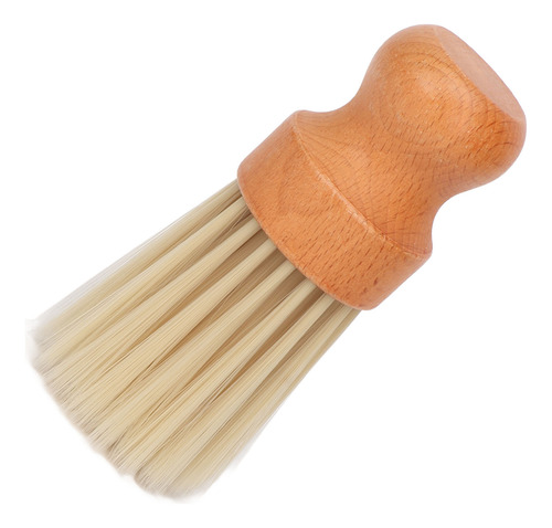 Brocha De Afeitar De Cerdas Suaves Con Mango De Madera De Ha