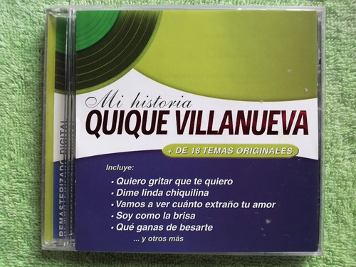 Eam Cd Quique Villanueva Mi Historia 2002 Sus Grandes Exitos