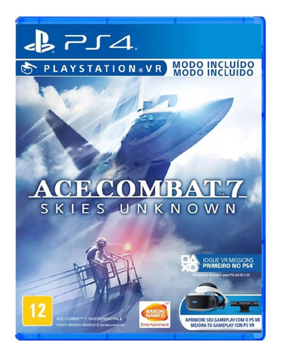 Jogo Ace Combat 7 Skies Unknown Ps4 Midia Fisica Lacrado Vr