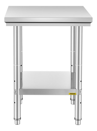 Vevor Mesa De Trabajo Cocina Acero Inoxidable 24x24x32 PuLG