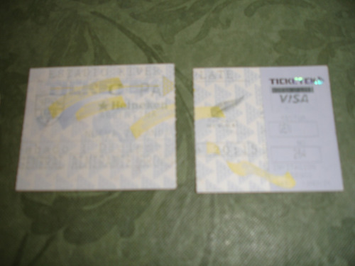 Lote Pumas- All Blacks Entrada Calcos 1/12/01 Estadio River