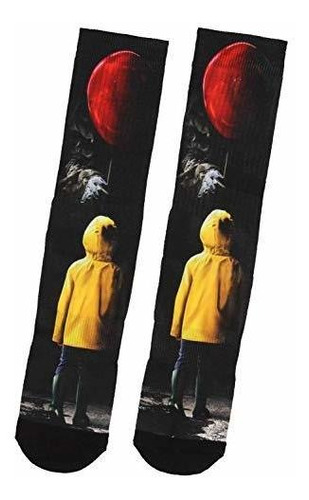 Calcetines It Pennywise Y Georgie Con Globo Rojo.