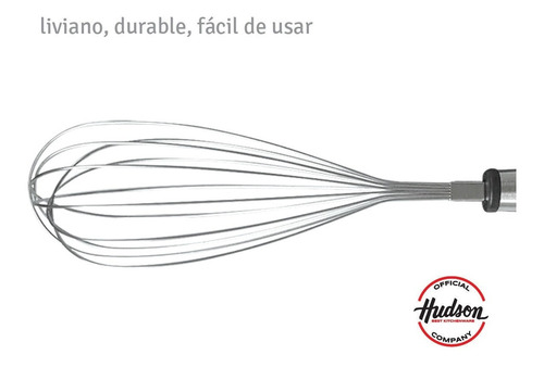 Imagen 4 de 6 de Batidor Manual 33cm De Acero Inoxidable Hudson