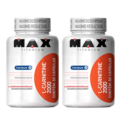 L-carnitine 2000 - 2x 60 Cápsulas - Max Titanium