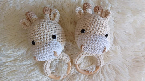 Sonajero Mordillo Amigurumi Tejido Crochet