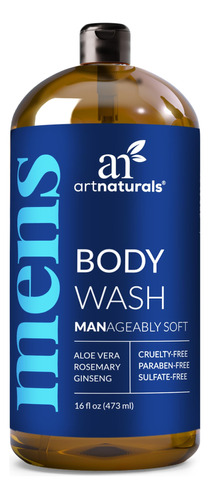 Artnaturals Gel De Ducha Natural Para Hombre Que Limpia, Re.