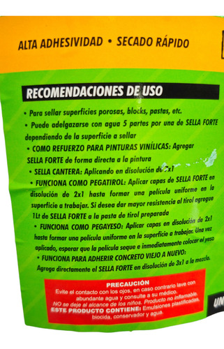 Sellador De Acrilico 5 X 1 Forte Loza Paredes Y Mas 4 Lts.