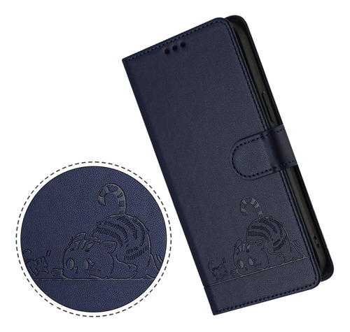 Gato Patrón Cartera Funda Para Redmi Note 13 Pro Plus 5g