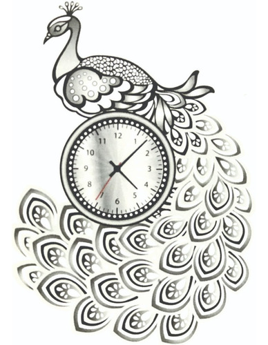 Sticker De Pared Deco Wall Reloj De Pared Autoadhesivo