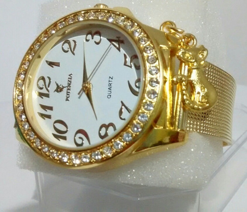 Relógio Feminino Dourado Luxo Delicado Para Mulheres