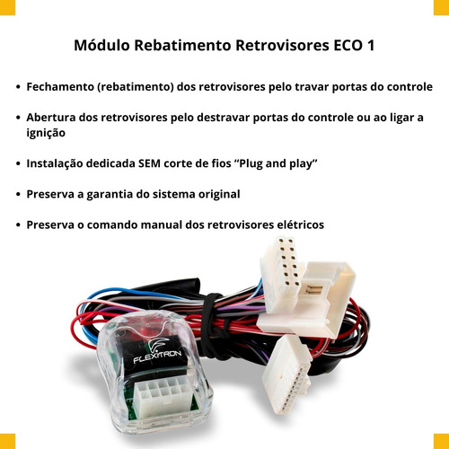 Módulo Fechamento Retrovisor Hilux Sw4 2008 A 2015 Flexitron