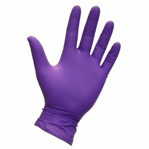 Guantes De Nitrilo Morado 100 U Talla M Caja