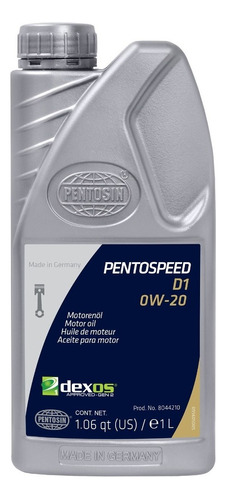 Aceite Motor Pentosin 0w20 Dexos 1, 100% Sintetico, 12 Lt