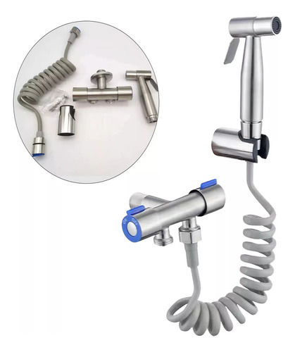 Kit Ducha Bidet Arabe Inodoro Wc Acero Inoxidable