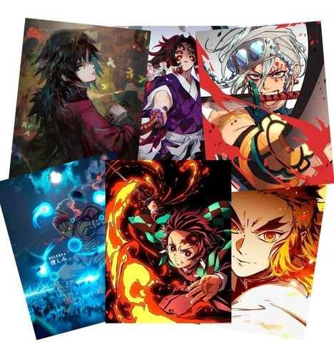 Mix De 20 Posters Grandes De Demon Slayers 