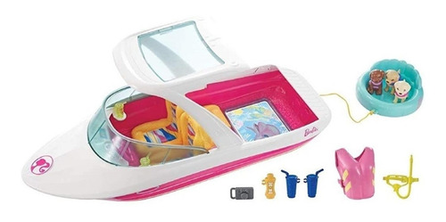 Imagen 1 de 9 de Barbie Bote Delfin Mágico + Cachorros + Accesorios Original