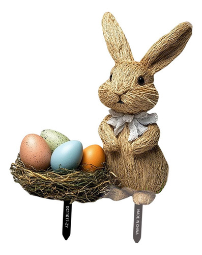 Easters Rabbits Egg Patid Estaca Decoración Del Césped 2d