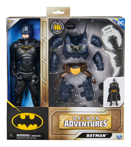 Figura Acción Batman Adventures, 16 Accesorios, 30 Cm