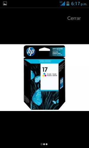 Imagen 1 de 1 de Tinta 17 Hp 100% Garantizada