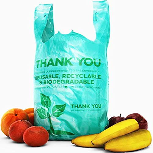 Bolsas De Plástico Biodegradables, Sin Bpa, Paquete De 100 U