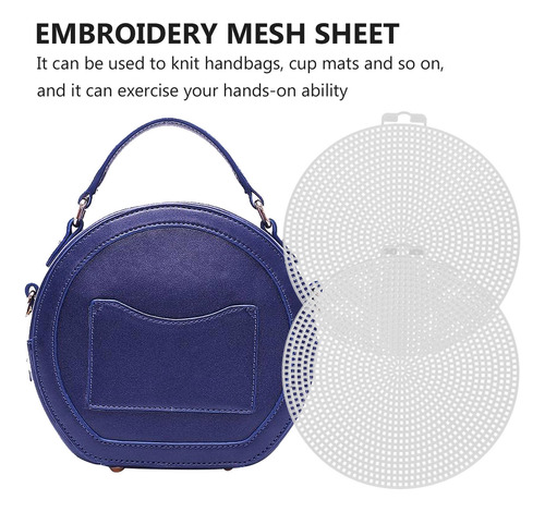 10 Láminas De Malla De Plástico Hechas A Mano Para Coser En