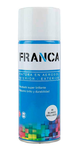 Esmalte En Aerosol 400ml Franca - Mate Brillante Y Satinados