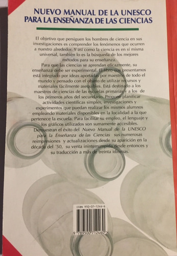 Libro Nuevo Manual De La Unesco P/ Enseñanza De Las Ciencias