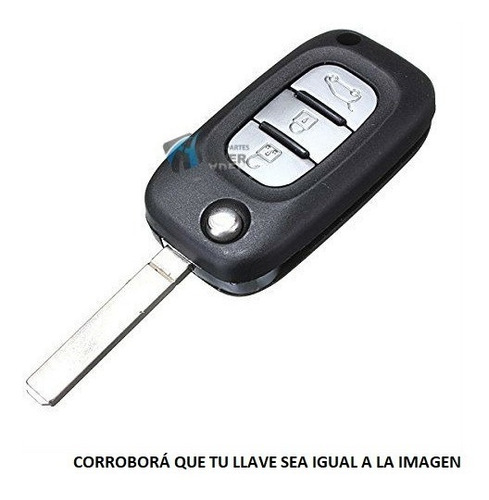 Carcasa Llave Renault  Clio 2 Mio Megane Fluence (3 Botones)