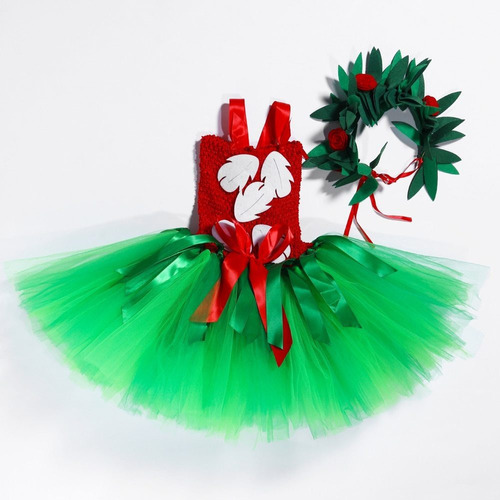 Vestido De Tutú Lilo For Niña, Disfraz De Navidad Y Hallowe