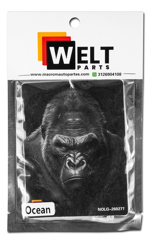 Placa Aromatizante Oceano Fresco Gorila Welt Parts Color Negro