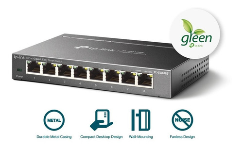 Imagem 4 de 6 de Switch 08 Portas Tp-link Tl-sg108e Easy Smart Vlan Gigabit