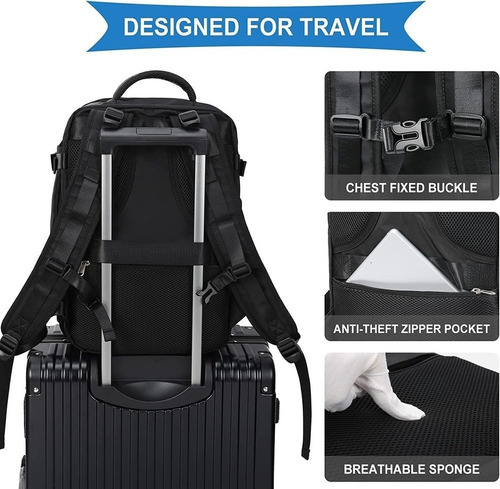 Mochila Multifuncional Antirrobo Mochila De Viaje Grande