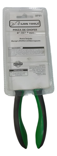 Pinza Para Chofer Lion Tools 2751 Color Verde Oscuro