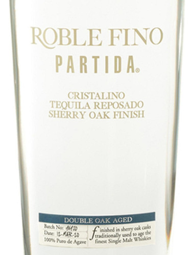 Pack De 4 Tequila Partida Roble Fino Reposado Cristalino 750